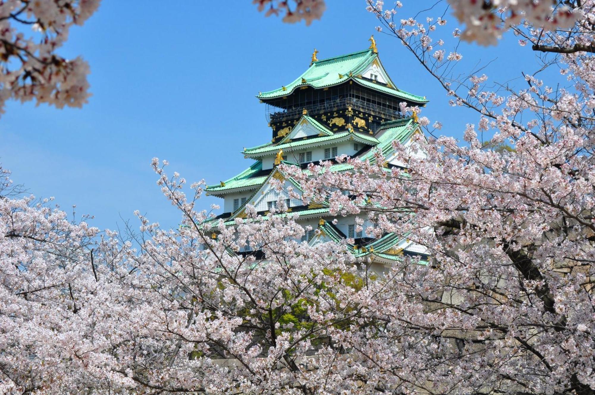 Hotel New Otani Ōsaka Eksteriør bilde Osaka Castle