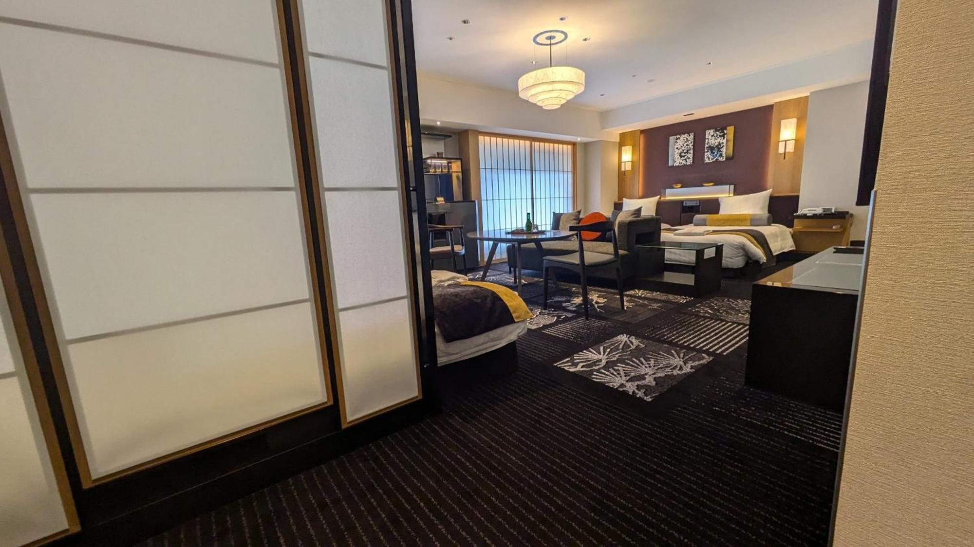 Hotel New Otani Ōsaka Eksteriør bilde A room at the hotel